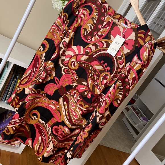 Last 🔥 MANGO retro print mini dress blogger favorite zara competitor brand - Picture 2 of 8
